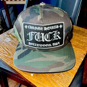 Chrome Hearts Camo Trucker Hat